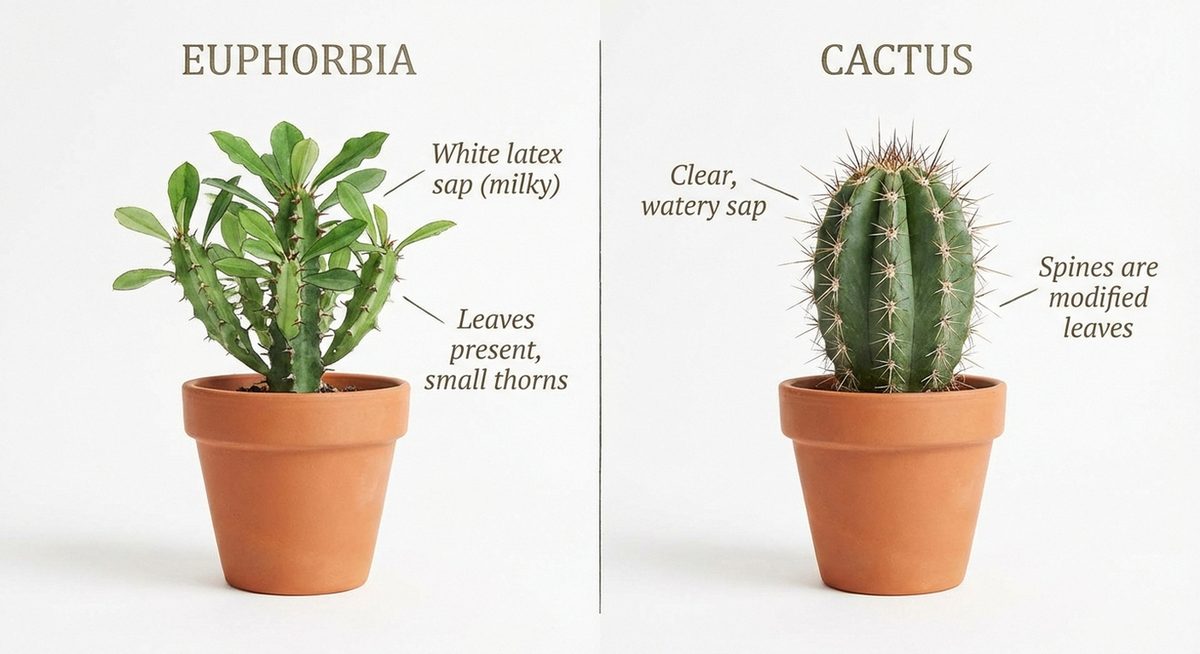 Euphorbien vs. Kakteen: Was ist der Unterschied?